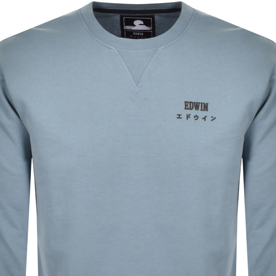 Alternative Image for ProductEdwin Base Crew Sweatshirt Blue2